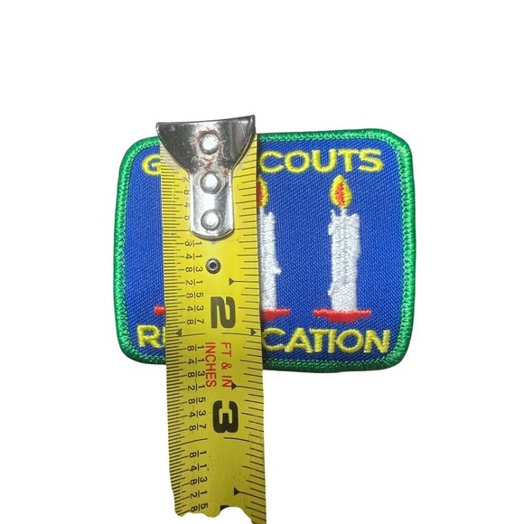 NEW Girl Scouts Rededication Patch – Three Candles 3" Badge Vintage Ceremony - Picture 3 of 3